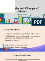 Properties and Changes of Matter