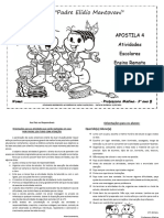 E. M. "Padre Elídio Mantovani": Apostila 4 Atividades Escolares Ensino Remoto