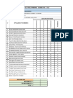 Registro Del Nivel Primaria - Ii Bimestre - 2023 Grado Y Sección: 4 "A" Docente: Galo Lewis Arbildo Acosta