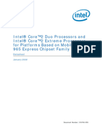 Intel® Core™2 Duo Processors and Intel® Core™2 Extreme Processors For Platforms Based On Mobile Intel® 965 Express Chipset Family