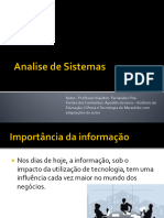 Slide Analise de Sistemas