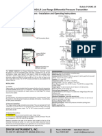 Series 616KD-LR Low Range Differential Pressure Transmitter: Specifications - Installation and Operating Instructions