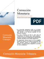 Correccion Monetaria Introduccion