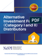 NISM Series XIXA Alternative Investment Fund Category I and II Distributors Workbook Jan 2021