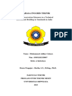 Bahasa Inggris Teknik: Energy Conservation Measures in A Technical Institutional Building in Tamilnadu in India