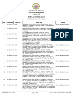 Court of Tax Appeals: No. Case Title Filing Date Case No. Status