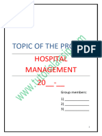 Hosptial Management System