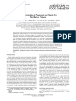 Determinación Rápida de Polifenoles y Vitamina C en Productos Derivados de Plantas