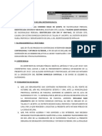 Modelo de Solicitud para Divorcio en Notaria