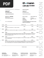 Facture-N°: 30334659: Thomann GMBH, Hans-Thomann-Str. 1, D-96138 Burgebrach