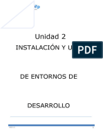 Entornos U2 Intalación y Uso de Entornos de Desarrollo