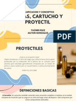 Cartuchos, Armas y Proyectiles