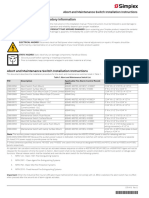 Cautions, Warnings, and Regulatory Information: Abort and Maintenance Switch Installation Instructions