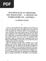 Mircea Eliade - A Propos Du Symbolisme Du Centre