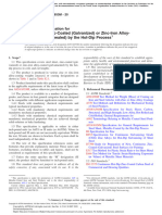 ASTM A653-A653-20 Standart Specification For Steel Sheet, Zinc-Coated (Galvanized) or Zinc-Iron Alloy-Coated (Galvannealed) by The Hot-Dip Process