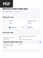 Starbucks Coffee Master Quiz Flashcards - Quizlet