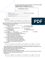 Section I: Listening Part 1: You Will Hear A Telephone Conversation Between A Woman and A Man Who Works For A Holiday