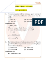 JEE Main Kinetic Theory of Gases Important Questions - Free PDF Download