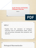 Exploring The Structure and Function of Biological Molecules