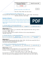 Evaluation N°3 - Probas Cond Et Indép Correction