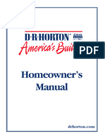 DR Horton Homeowners Manual