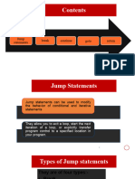 Lecture 2.1.3 Jump Statements