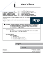 Norcold Models N62, 64, 82, 84 Operators Manual