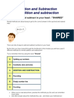 Addition and Subtraction