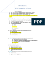 Practice Set Questions of Unit-5 & Unit-6 Questions