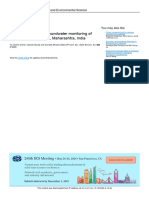 GIS-based Study of Groundwater Monitoring of Villages, Karhe Region, Maharashtra, India