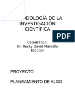 Metodologia de La Investigacion Cientifi