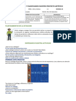 Ideamos y Planificamos Nuestro Proyecto Artístico Semana 28