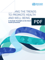 Bending The Trends To Promote Health and Well-Being: A Strategic Foresight On The Future of Health Promotion