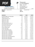 Presupuesto P 00019 00000272 - Consumidor Final