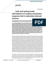 Acoustic and Optoacoustic Stimulations in Auditory Brainstem Response Test in