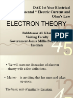 Electron Theory DAE 1st Year Electrical