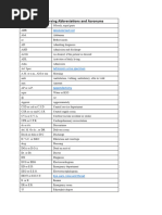 List of Nursing Abbreviations and Acronyms 1