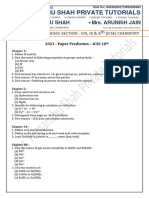 CHEMISTRY 10th ICSE 2023 Prediction Paper