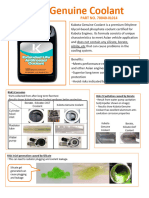 Kubota Genuine Coolant: PART NO. 70040-0L014