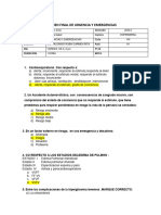 EXAMEN FINAL de Urgencias y Emergencias