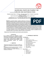 Punto de Ebullicion Informe Quimica