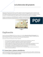 Desarrollo de Proyecto de Campo - Tema 8 Plan para La Dirección Del Proyecto