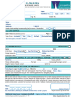 Motor Claim Form National Insurance Co. Ltd.