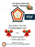 Tertib Acara Natal Raja Sonang