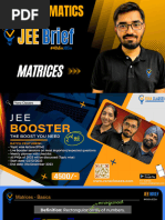 Matrices by NV Sir - JEE Brief