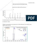 Tutorial 3 (Mass Spectrometry & Infra-Red Spectroscopy)