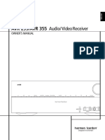 Harman Kardon Avr 255, Avr 355 Receiver User Manual