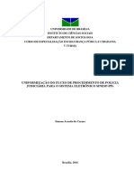 Uniformização Do Fluxo de Procedimento de Polícia Judiciária para o Sistema Eletrônico SINESP-PPe