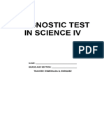 Diagnostic Test in Science Iv