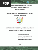 Mantenimiento Predictívo, Pruebas Eléctricas A Motores Electricos de Induccion